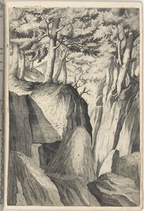La Roca Prominente (Sasso spicco) [lámina I] de Jacopo Ligozzi