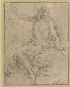 Juan Bautista sentado de Jacopo Palma (il Giovane)