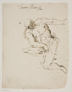 San Jerónimo arrodillado leyendo de Jacopo Palma