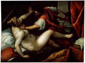 Tarquino y Lucrecia de Jacopo Palma