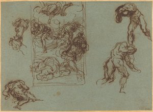 Estudios de Figuras de Jacopo Palma il Giovane