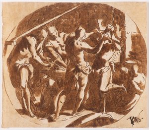 Hefesto en la Forja de Jacopo Palma il Giovane the Younger