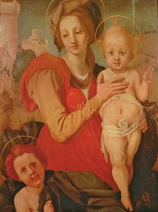 Madonna y el Niño con el Infante San Juan Bautista de Jacopo Pontormo
