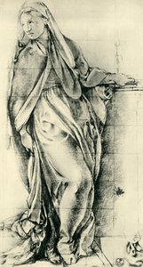 Boceto de la Virgen María para una Anunciación, mediados del siglo XVI, 1943 de Jacopo Pontormo