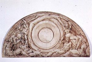 Estudio para una luneta de Jacopo Pontormo