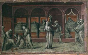 La sala de mujeres en el Hospital de San Mateo de Jacopo Pontormo