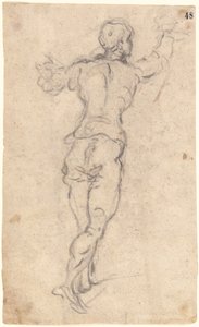 Un Joven Caminando con los Brazos Levantados, Visto desde Atrás, c.1579 de Jacopo Robusti Tintoretto