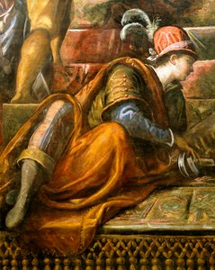El Dogo Niccolò da Ponte recibiendo la rama de olivo de Venecia (detalle)
