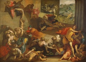 La Masacre de los Inocentes de Jacopo Robusti Tintoretto