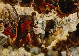 Paradise ... (pintura sobre lienzo) de Jacopo Robusti Tintoretto