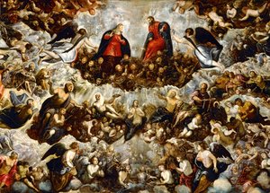 Paradise ... (pintura sobre lienzo) de Jacopo Robusti Tintoretto