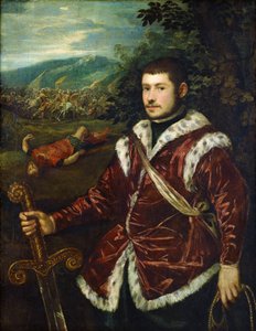 "Retrato de un joven conocido como David que acaba de matar a Goliat" Pintura de Jacopo Tintoretto (1518-1594) ca. 1555 Museo Nacional de Arte Occidental, Tokio Japón de Jacopo Robusti Tintoretto