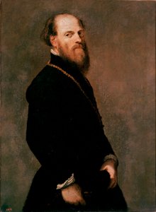 Retrato de un caballero con cadena de oro de Jacopo Robusti Tintoretto