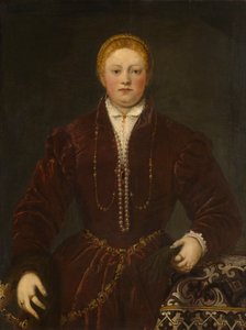 Retrato de una joven dama de Jacopo Robusti Tintoretto