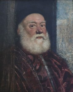 Retrato de un anciano, c.1575 (óleo sobre lienzo) de Jacopo Robusti Tintoretto
