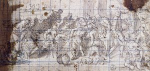 Estudio para las Bodas de Caná de Jacopo Robusti Tintoretto
