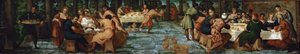 La Fiesta de Belsasar, ca 1543 de Jacopo Robusti Tintoretto