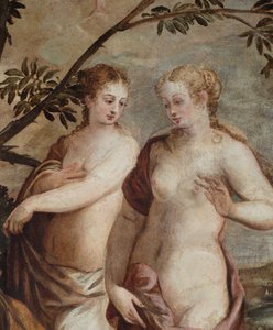 El Juicio de Paris (detalle) de Jacopo Robusti Tintoretto