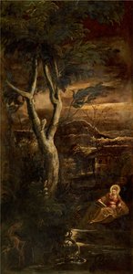 La Virgen leyendo, ca. 1583 de Jacopo Robusti Tintoretto