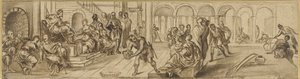 Salomón y la Reina de Saba, c.1600 de Jacopo Robusti after Tintoretto
