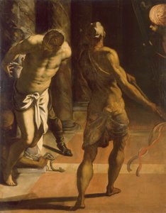 La flagelación de Cristo, 1570s de Jacopo Tintoretto