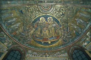 Coronación de la Virgen, ábside de la Basílica de S. Maria Maggiore, Roma de Jacopo Torriti