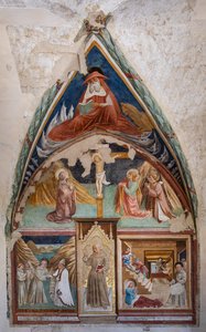 Historias de S. Bernardino y Santos, Iglesia de San Francisco, Capilla de San Bernardino de Siena de Jacopo Vincioli