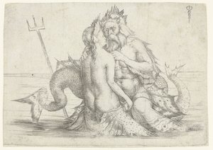 Tritón y Nereida en abrazo de Jacopo de
