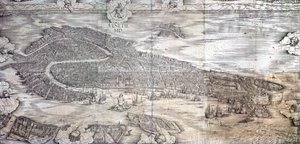 Grande Pianta Prospettica - Venecia, c.1500 de Jacopo de Barbari