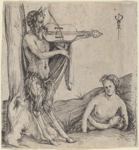 Familia de sátiros de Jacopo de Barbari