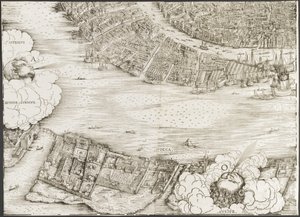 Vista de Venecia [bloque inferior izquierdo] de Jacopo de Barbari