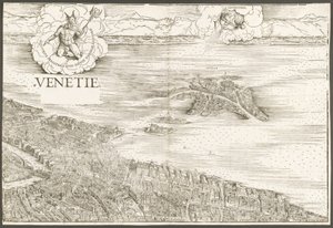 Vista de Venecia [bloque central superior], 1500 de Jacopo de Barbari
