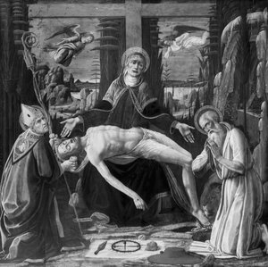 Lamentación sobre Cristo de Jacopo del Sellaio