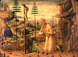 San Jerónimo en oración de Jacopo del Sellaio