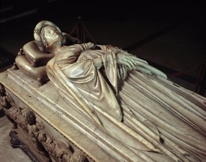 Yacente de Ilaria del Carretto (1379-1405), esposa de Paolo Guinigi (1376-1432) político italiano (Monumento funerario de Ilaria del Carretto)