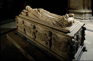 Monumento a Ilaria del Carretto de la familia del marqués de Savona (detalle) de Jacopo della Quercia