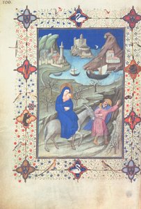 Ms 11060-61, Huida a Egipto, de 