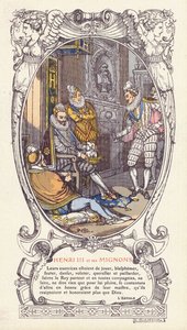 El rey Enrique III de Francia y sus favoritos, los Mignons de Jacques Emile (after) Blanche