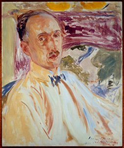 Estudio para el retrato de François Mauriac (1885-1970), escritor francés de Jacques Emile Blanche