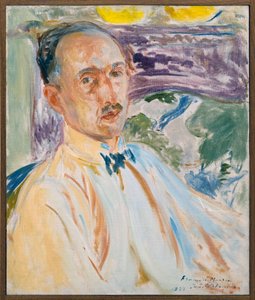 Estudio para el retrato de François Mauriac (1885-1970), escritor francés, Pintura de Jacques Émile Blanche (1861-1942) realizada en 1923. Fotografía, KIM Youngtae, Rouen, Museo de Bellas Artes de Rouen.