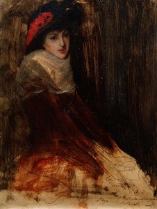 Estudio de una niña joven de Jacques Emile Blanche