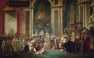 La Coronación del Emperador y la Emperatriz, 2 de diciembre de 1804 de Jacques Louis David