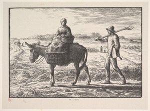 Mañana, de la serie, Cuatro Momentos del Día, 1830-75 de Jacques Adrien Lavieille