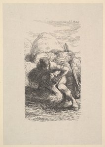 El Atador de Gavillas, 1853 de Jacques Adrien Lavieille