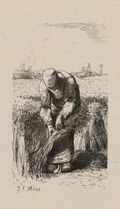 Mujer Tirando de Lino de Jacques Adrien Lavieille