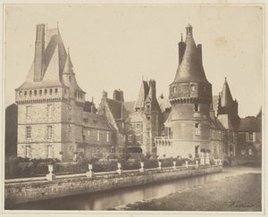 Vista del castillo de Maintenon de Jacques Alexandre Ferrier