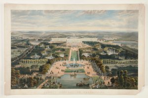 Aspecto general de Versalles de Jacques Alphonse Testard