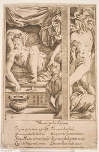 Mercurio visita a Herse de Jacques Androuet Ducerceau d.Æ.