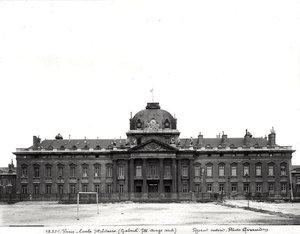 Fachada y cúpula de la Ecole Militaire, construida 1751-73