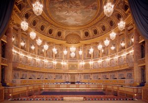 Vista del interior de la Ópera Real de Versalles
